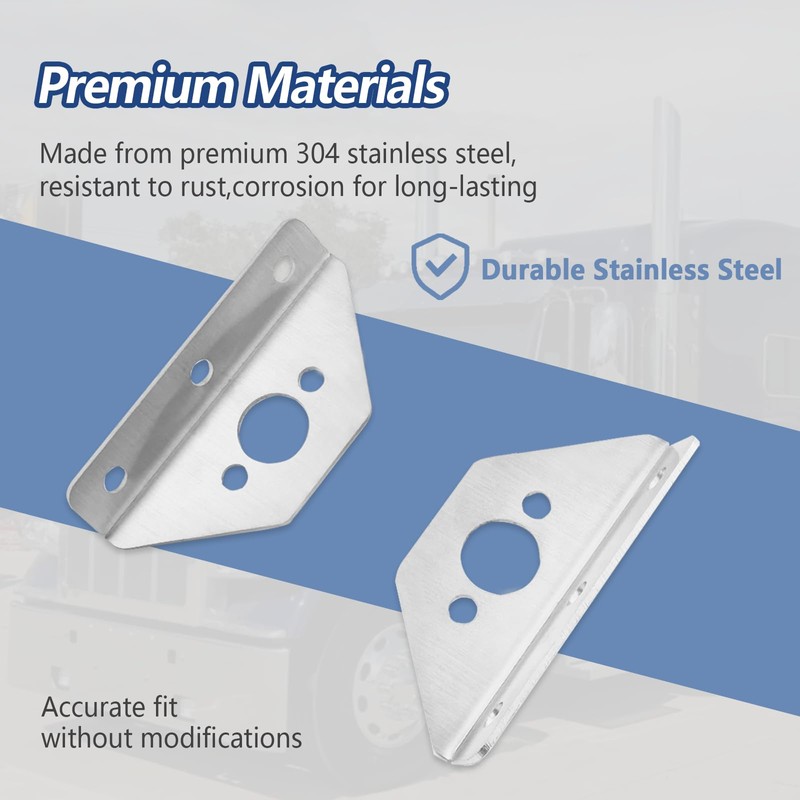 Windshield Wiper Repair Kit Stainless Steel Mounting Brackets Compatible for