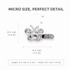 10 PCS Mini Rhinestone Butterfly Hair,Decorative Barrettes for women