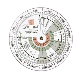 Rueda de embarazo: calculadora de fecha de vencimiento para pacientes embarazadas. Diseñado para OB/ginecología, médicos, parteras, enfermeras y pacientes