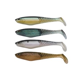 Berkley PowerBait® Cullshad Softbait | Lifelike Action Fishing Bait & Honey Comb Technology | Versatile Predator Lure for Pike, Zander, Trout & Perch | 12.5 cm | 16.8 g | Mixpack Darkwater