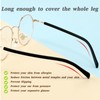 TORWOL Eyeglass Replacement Temples,Anti-Slip Long Silicone Glasses End Tips Ear