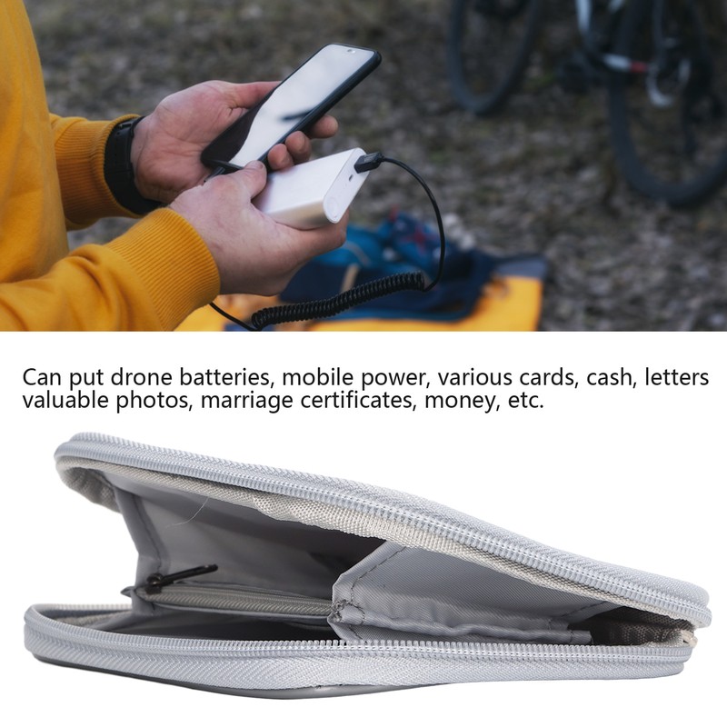 Small Fireproof Bag High Temperature Resistance Silicone Fiberglass Cloth Waterproof