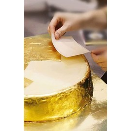 L.A. Gold Leaf Pure Gold Leaf/Gold Vark/Gold waraq (5.pcs) Sheet 24K Gold Leaf Leaves Foil for L.A. Gold Leaf Finest Gold Leaves Food Gilding Facial Beauty Spa Size(3 x 5 inch_