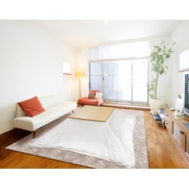 Meiwa Gravure Waterproof Kotatsu Topper, N Clear, 74.8 x 94.5 inches (190 x 240 cm)