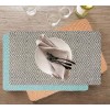Heavenera Set 4 Manteles Individuales Platos Mesa Tejido Tela 48x33cm