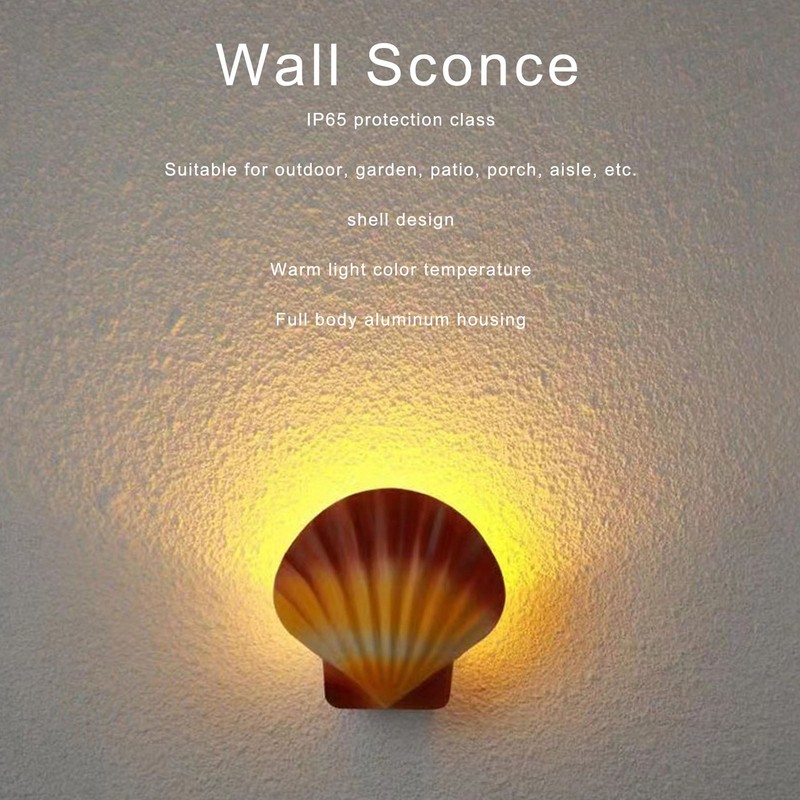 Wall Sconce Modern Minimalist 5W Color Shell IP65 Waterproof Aluminum