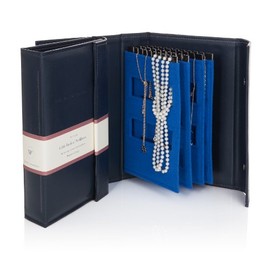 Book of Necklaces BLUE - Little A Book for Keeping Your Necklaces Tangle-free and Safe!
