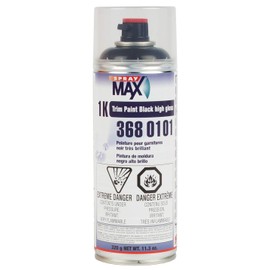 Spray max 3680101 1k Trim Paint Gloss Black
