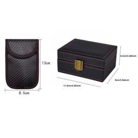 Faraday Box, Keyless Car Key Signal Blocker, Secure Anti-Theft Key Box and Bag, RFID Blocking Cage for Keyless Entry Car, Signal Blocker