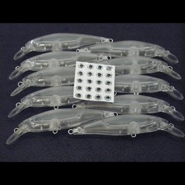 wLure 10 Blank Unpainted Sinking Minnow Tight Wobble Jerkbait Fishing Lures UPM762