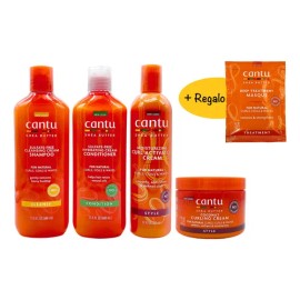 Cantu 4pack Shampoo, Acondicionador, Activador Y Crema