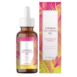 MQN Aceite de depilación natural e inhibidor Aceite de Cyperus Rotundus para retardar el crecimiento del vello corporal para mujeres y hombres, alivia la piel, 2.03 fl oz, Todos los Tipos de Piel