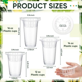 Baderke 35 Pcs Plastic Plant Propagation Station Desktop Terrariums Plant Tabletop Vase with Hydroponic Baskets for Indoor Home Office Desktop Decor (4.25'',4.57'',5.47'')