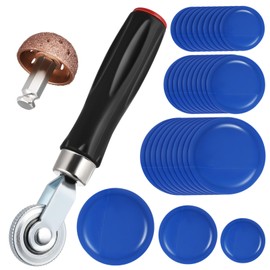 ABOOFAN 1 Set Tire Repair Tool Tire Patching Kit with Roller Buffing Wheel Includes Patches Various for Cars Motorcycles and Bicycles Compact Portable