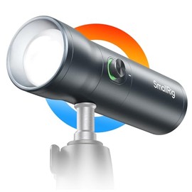 SMALLRIG - Linterna de fotografía LED RGB, luz ambiental con patrón de aleación de aluminio de 7500 mAh, luz de relleno de 4 colores con 20 filtros estampados, perfecta para fotos, accesorios de
