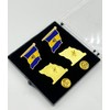 HSQCEZ 4 Pack Barbados Flag Lapel Pin - Barbadian Flags