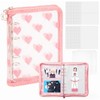 Sticker Pad A6 Binder Refill, 6 Holes, Removable, Zipper, Transparent,