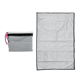 Hitopin Portable Muslim Prayer Rug, Soft Muslim Prayer Mat, Ramadan Portable Travel Prayer Mat, Muslim Prayer Carpet, Islamic Prayer Mat for Muslim Women&Men, Soft Luxury, for Muslim Prayer-Light Gray