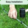 YUNYU 100Pcs Lawn Edging Pegs, 8.5cm Black Landscape Boundary Wire