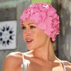 Beco Rubber Petal Cap Swimming Cap, Unisex, Gummi-Blütenhaube, pink, One