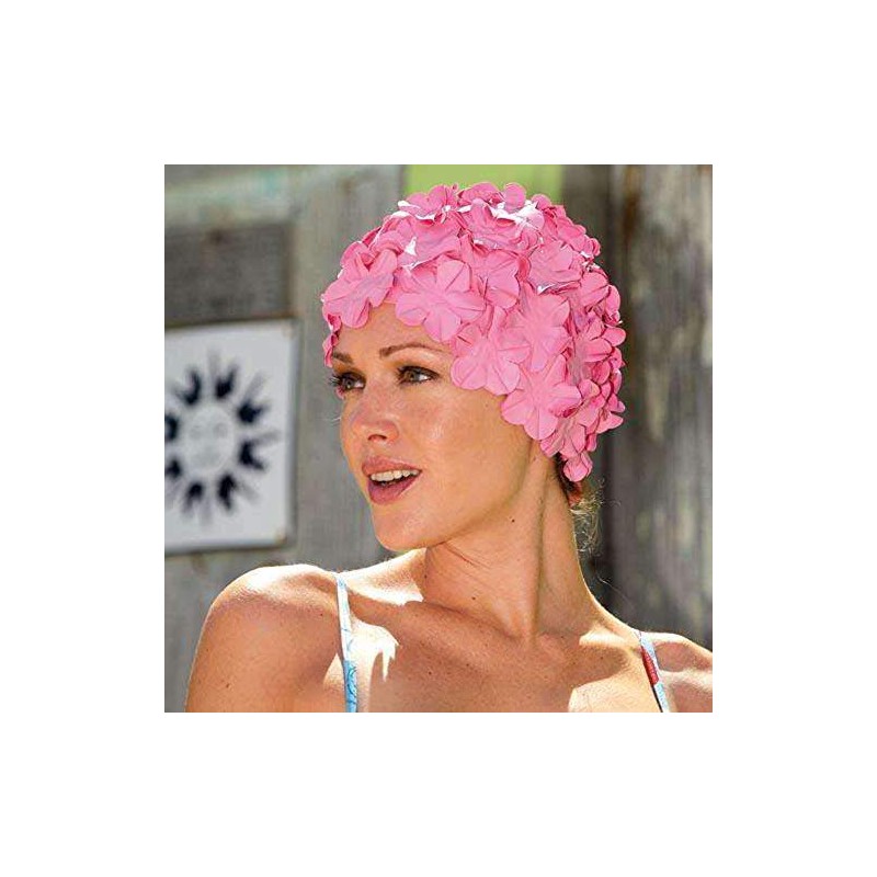 Beco Rubber Petal Cap Swimming Cap, Unisex, Gummi-Blütenhaube, pink, One