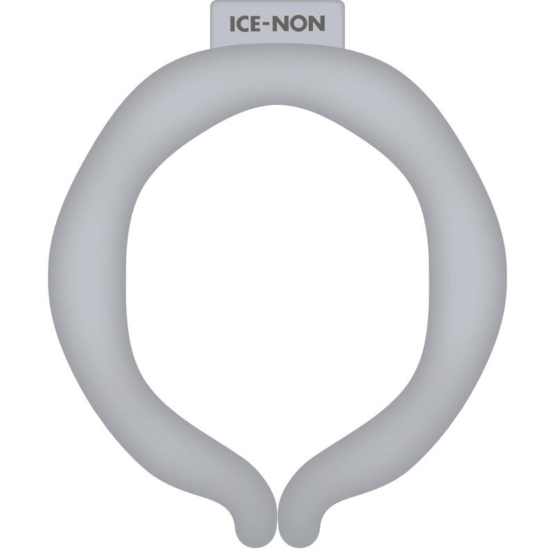 Hakugen Earth Ice Non Neck Cooler, Ice Gray, S Size,