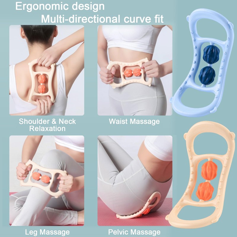 Pilates Ring, Forreen Pack of 2 Yoga Massage Ring Toning