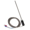 M12 Probe Thermocouple PT100 Stainless Steel Temperature Sensor Probe 200mm