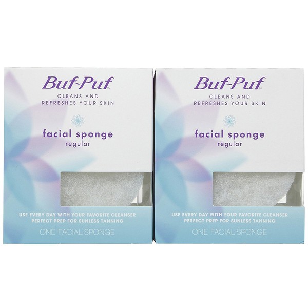 Buf-Puf Regular Facial Sponge - 2 pk