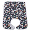 Eating Adults Bib Waterproof Reusable 3 Layers Washable Clothing Protector