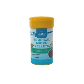 Aqua Care Tropical Micro Pellets, 40G - Suitable for All Tropical Fish, Enhances Colour, Promotes Growth, Easy to Digest, Fish Food