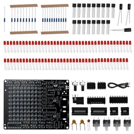 Podazz LED PCB Board Chaser Kit Soldering Practice Kit for School Project Speed Running Light DIY Flash Parts