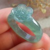 Certified Green 100% A JADE Jadeite Flower RING USA. 9.25
