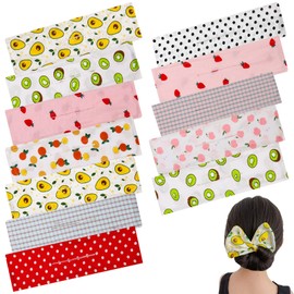 SUBANG 12 piezas de colores de moda bandas para el pelo de la Deft Bun Maker de tela de verano diadema de pelo Twist herramienta accesorios para el cabello para mujeres niñas