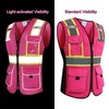 HoliSecure Safety Vest for women, Hi vis Reflective Lady Work
