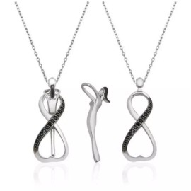 Unbranded 925 sterling silver necklace for Couple in Love !