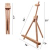 Miratuso Painting Easel, Folding Wooden Tabletop Easel Stand Holds Highest