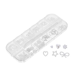 BIUDECO Nail Art Pearls Stereoscopic Pearl Decor for Nail Manicure Lightweight for Easy Use