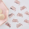 Ginger Ray Rose Gold Happy Birthday Sequin Table Confetti Party