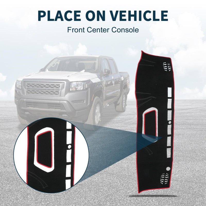 TUCKBOLD Dash Cover for Nissan Frontier Non-Slip | Center Console