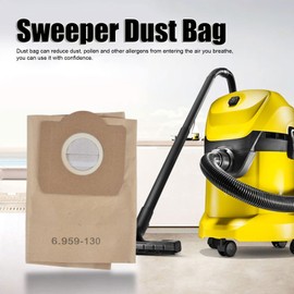5 Bolsas de Aspiradora, Bolsa de Polvo para Aspiradora, Accesorio para Aspiradora Karcher 6.959-130.0 WD3200 WD3300 WD3500