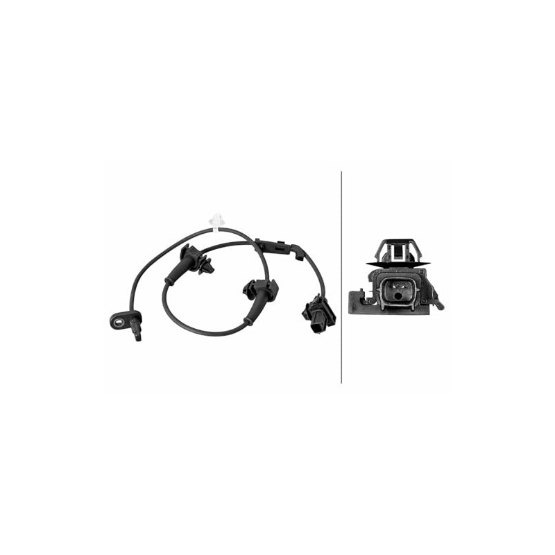 HELLA 6PU 358 219-091 Sensor Wheel Speed 2-Pin Cable 740