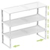 Zilvando Heavy-Duty Adjustable Metal Shelf Organizer - Expandable & Stackable