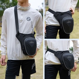 Sunpeak Leg Bag for Men Fanny Packs Women Men Outdoor Thigh Bags Motorcycle Ride Crossbody Backpack