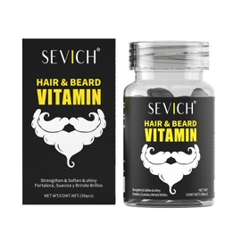 Beard Oil for Men, Natural Mens Hair & Beard Capsules,dose Plant Formula with Sunflower Oil,Jojoba Oil | Repair & Moisturizing Hair Moustache | Natural Cedar Wood Fragrance,30 Pcs