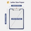 Plastic Clipboards, A4 Blue Clip Board 8.5x11 for Classroom, Students,