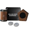 SKILO Rolling Knife Sharpener Made of Black American Walnut -