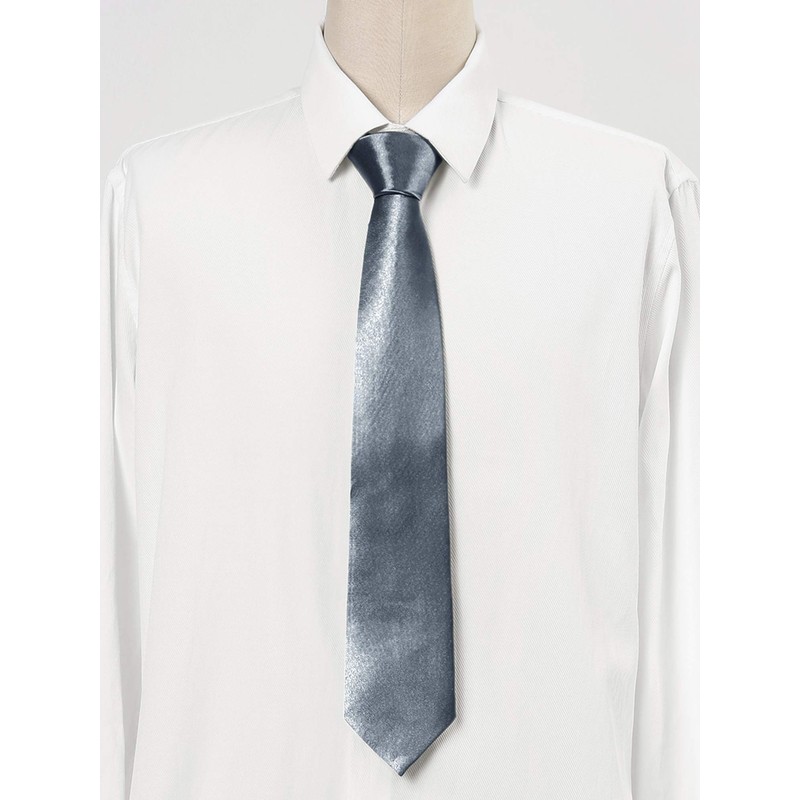 Allegra K Men's Solid Color Necktie, Legaler Tie, 3.1 inches