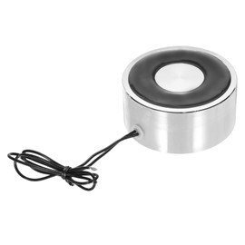 uxcell DC24V 100KG Lift Holding Electromagnet Sucking Disc Electric Lifting Magnet Solenoid