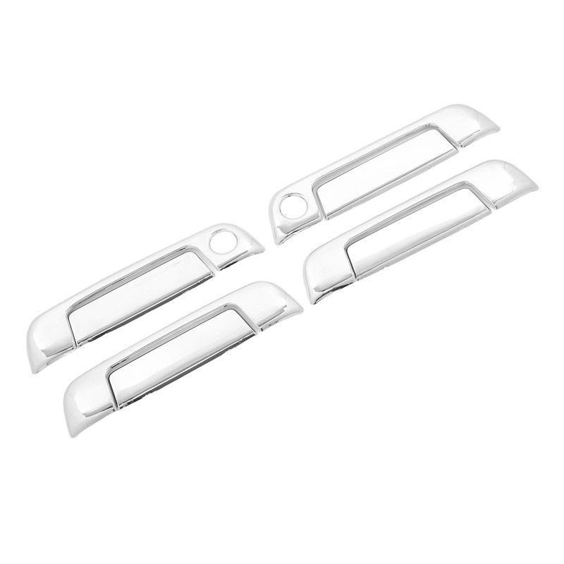 4 Sets Exterior Door Handle Cover ABS Chrome Weatherproof Replacement